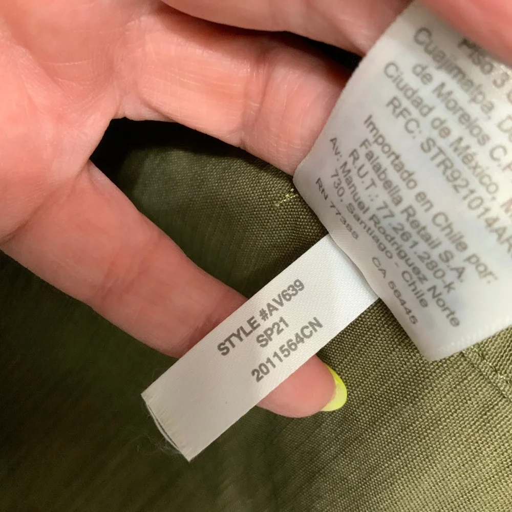 J. Crew Small Olive Green Cotton Twill Chore Blazer Unlined Unstructured Pockets
